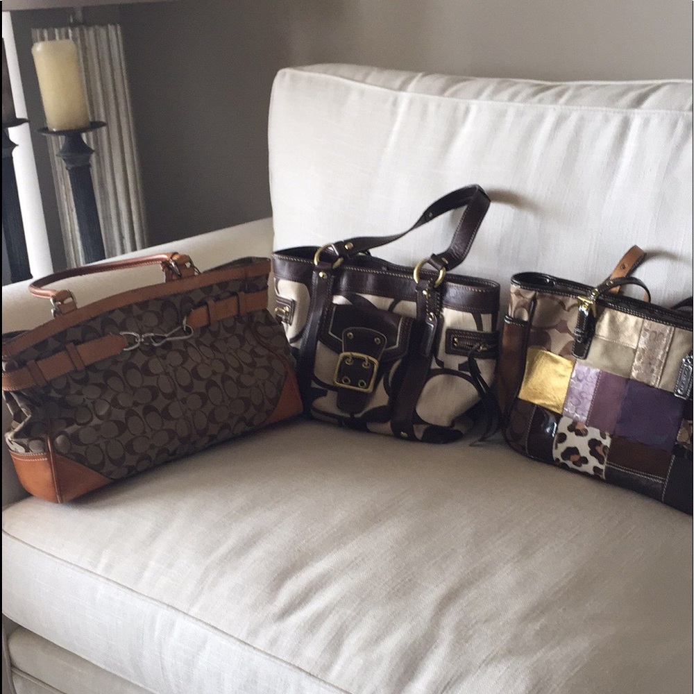 3 Authentic Coach bags